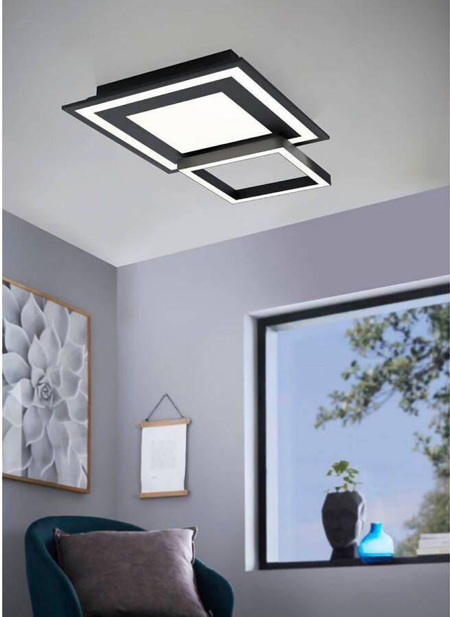 EGLO  connect.z Savatarila-Z Smart Plafondlamp - 45 cm - Zwart Wit - Instelbaar RGB & wit licht - Dimbaar - Zigbee - Foto 6