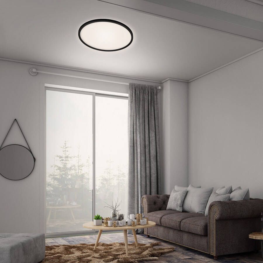 Briloner Leuchten Led-paneel 7080015 SLIM Plafondlamp 42x2 9 cm zwart 22W woonkamer slaapkamer keuken - Foto 2