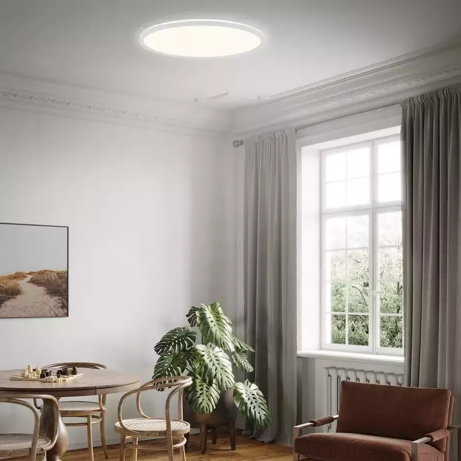 Briloner Leuchten Led-paneel 7080016 SLIM Plafondlamp 42x2 9 cm wit 22W woonkamer slaapkamer keuken - Foto 2