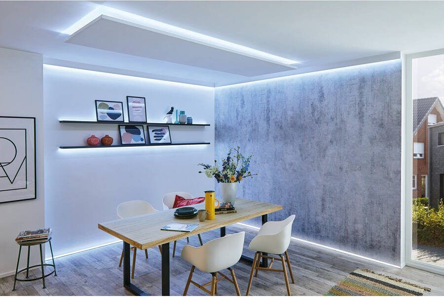 Paulmann Led-strepen MaxLED 250 Basisset 3m IP20 2700-6500K 11W 230 24V 24VA zilverkleur (1 stuk) - Foto 4