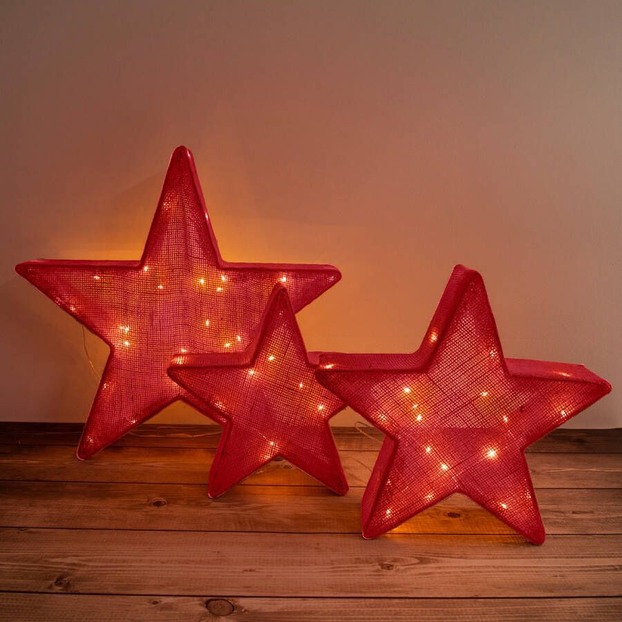 Näve Led-ster Christmas Stars Led set van 3>>christmas sterren - Foto 1