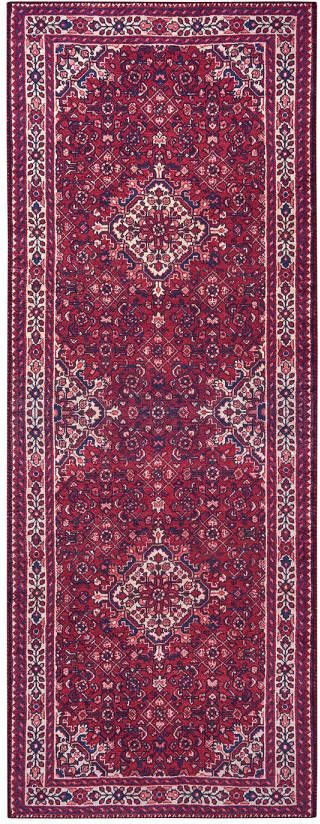 Nouristan Oosters vloerkleed Azad Täbriz rood 80x200 cm - Foto 2