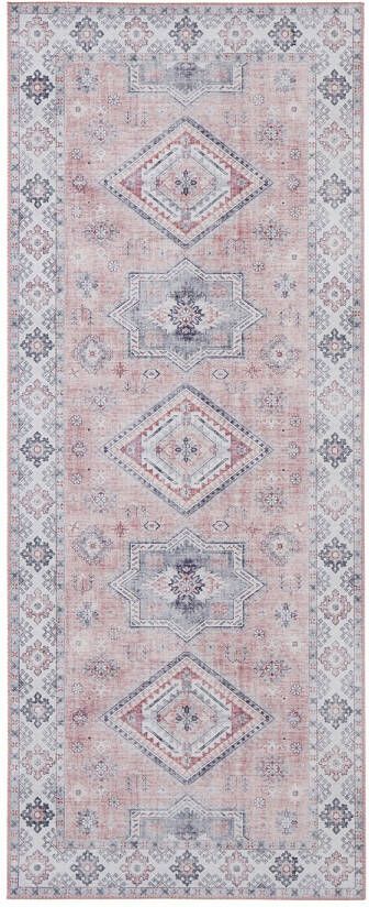 Nouristan Vintage vloerkleed Gratia oud roze 80x200 cm - Foto 3