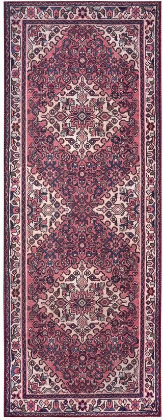 Nouristan Oosters vloerkleed Muran Heriz crème rood 80x200 cm - Foto 2