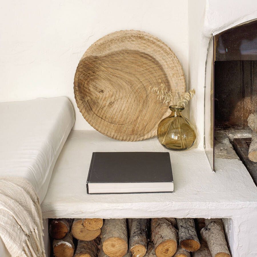 Kave Home Melya wandpaneel massief houten mungur Ø 48 cm - Foto 1