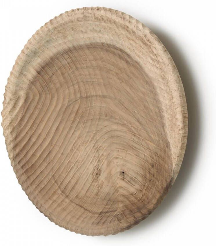 Kave Home Melya wandpaneel massief hout mungur Ø 30 cm