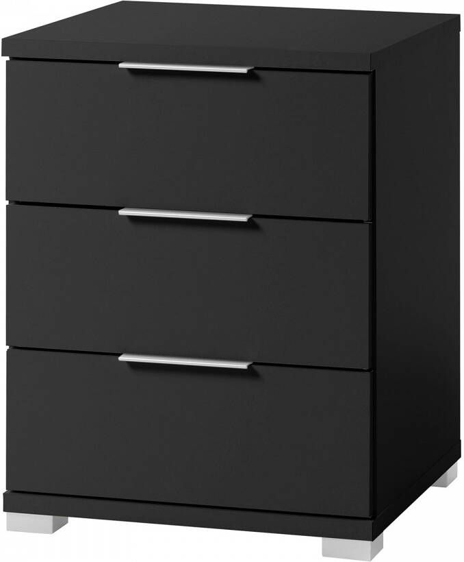 Emob Ladekast Universal 46 x 42 x 61 cm Zwart Slaapkamerkasten Zwart MDF Slaapkamerkasten Op voorraad - Foto 2