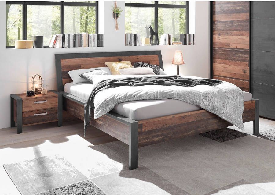 Emob Nachtkastje Vella 100% Melamine Gecoat Haagbeuk Poten Metalen en Touw Handgrepen Sonoma Eik Slaapkamerkasten Bruin Melamine; Spaanplaat Slaapkamerkasten Op voorraad - Foto 6