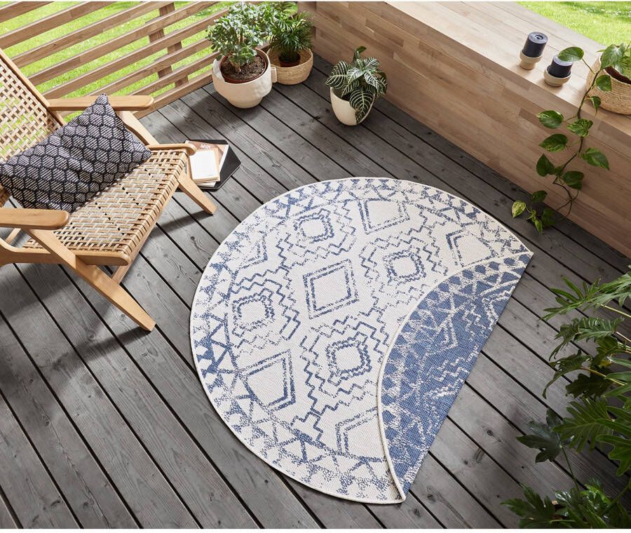 Freundin Home Collection Vloerkleed Elion Geschikt voor binnen en buiten gemakkelijk in onderhoud platweefsel