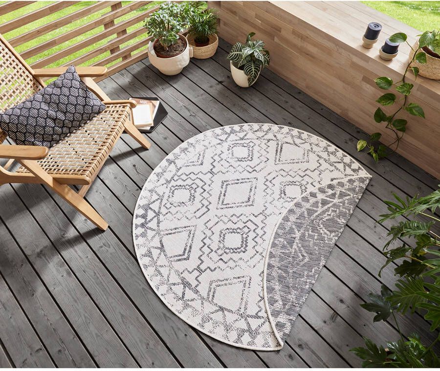 Freundin Home Collection Vloerkleed Elion Geschikt voor binnen en buiten gemakkelijk in onderhoud platweefsel