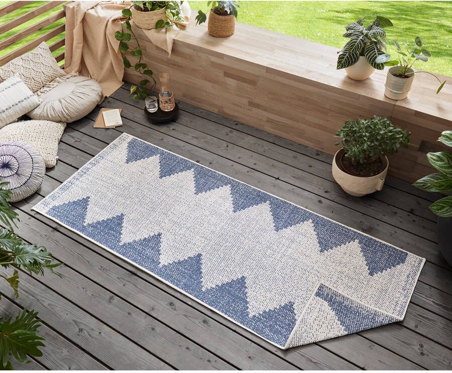 Freundin Home Collection Vloerkleed Diona Geschikt voor binnen en buiten slijtvast en gemakkelijk in onderhoud platweefsel