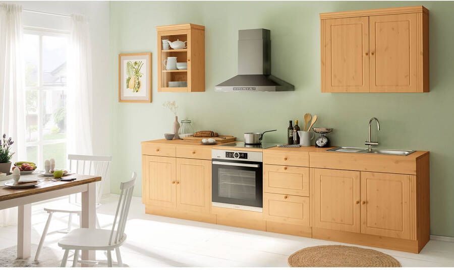 Loft24 Anita|Ladekast met 2+1 lades in gebeitst was grenen massief hout - Foto 2