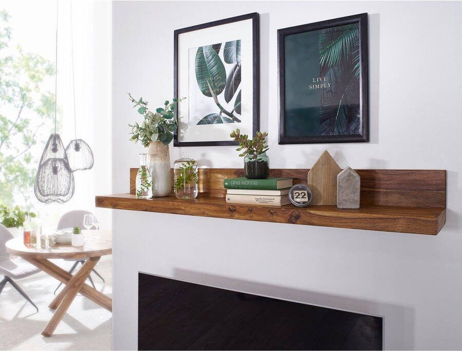 Wohnling Wandplank MUMBAI sheeshamhout 110 cm lang
