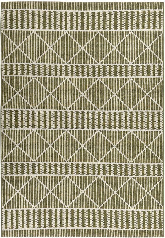 TOM TAILOR HOME Vloerkleed Funky Outdoor Geometric Platweefsel modern ruitendesign geschikt voor buiten woonkamer - Foto 9