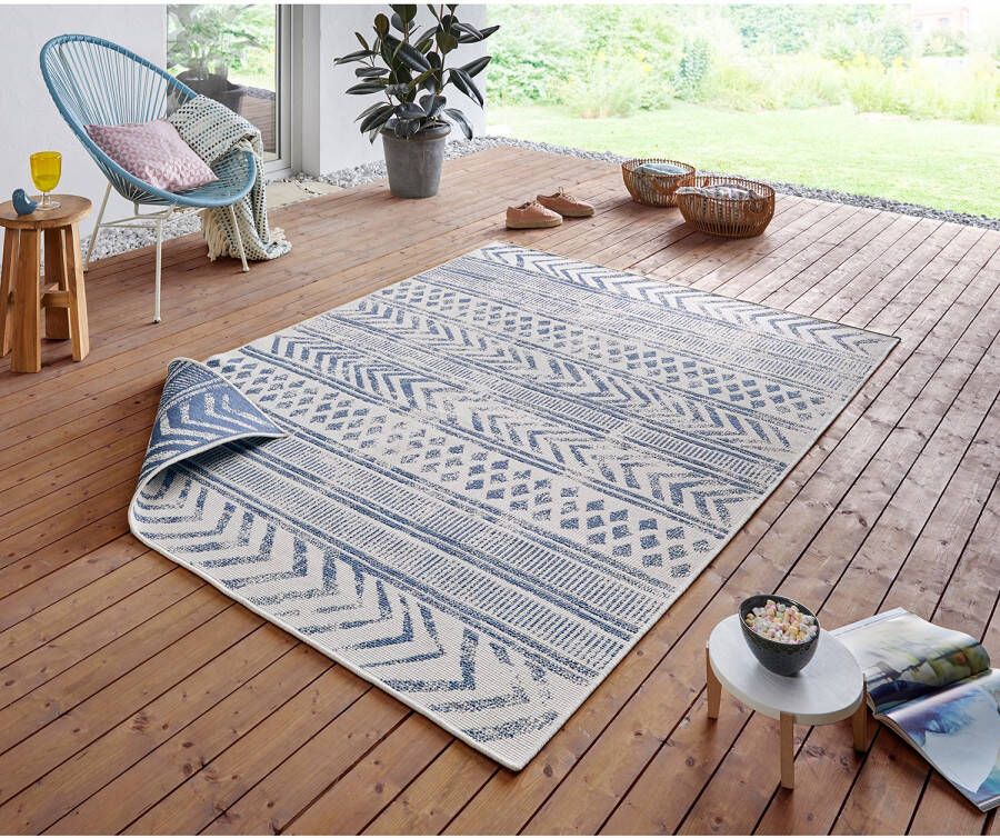 HANSE Home Vloerkleed BIRI tweezijdig te gebruiken kleed Binnen- en buitengebruik weerbestendig balkon loper woonkamer waterbestendig boho