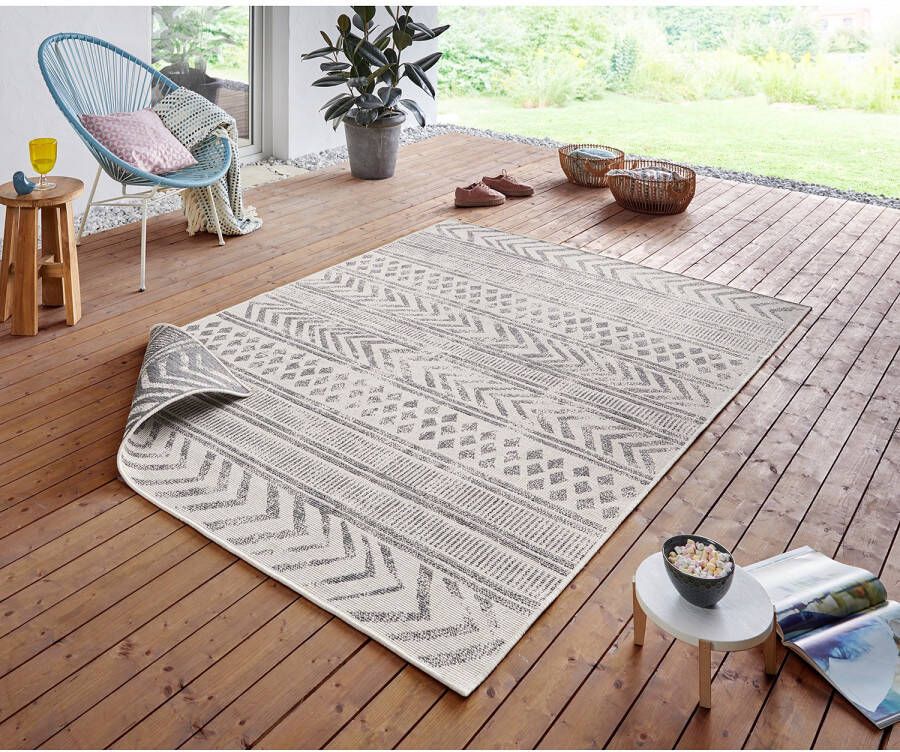 HANSE Home Vloerkleed BIRI tweezijdig te gebruiken kleed Binnen- en buitengebruik weerbestendig balkon loper woonkamer waterbestendig boho