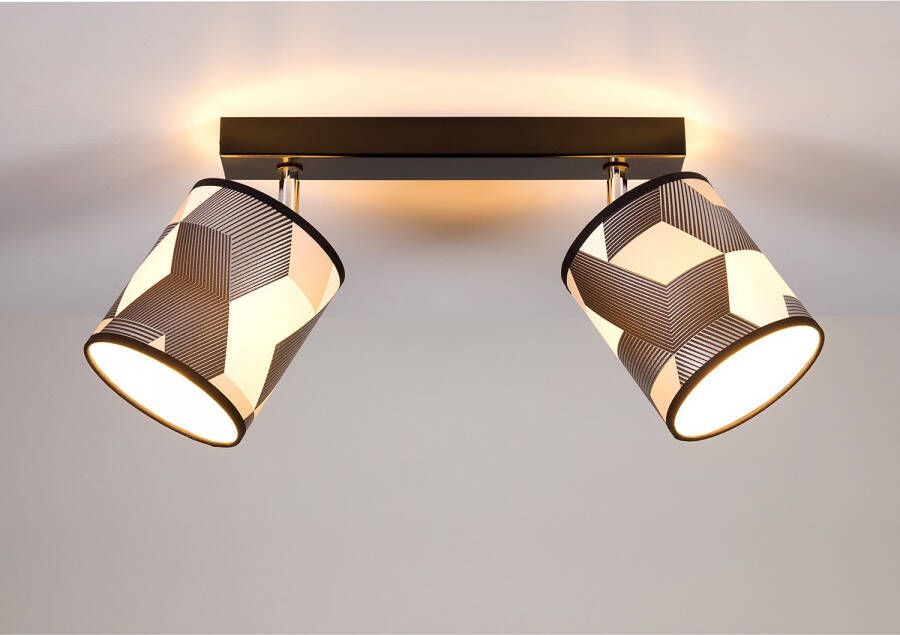 BRITOP LIGHTING Plafondlamp ESPACIO Kapjes van gelamineerd textiel beweegbare spots - Foto 1