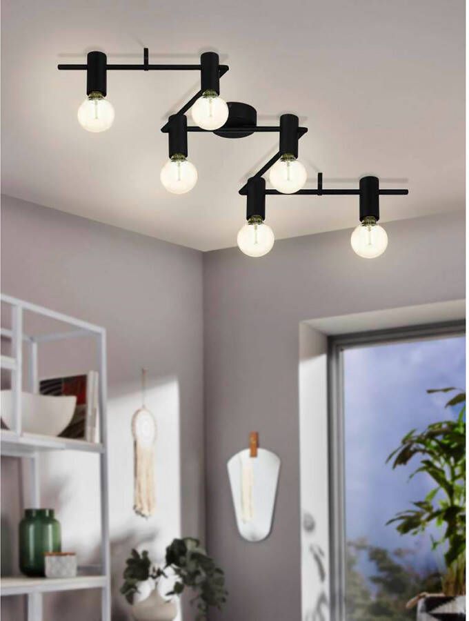 EGLO Passa Rella Plafondlamp E27 160 5 cm Zwart