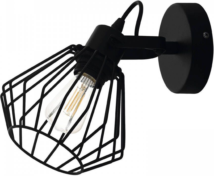 EGLO Plafondspot TABILLANO wandlamp ganglamp woonkamerlamp metaal zwart E27 (1 stuk) - Foto 3