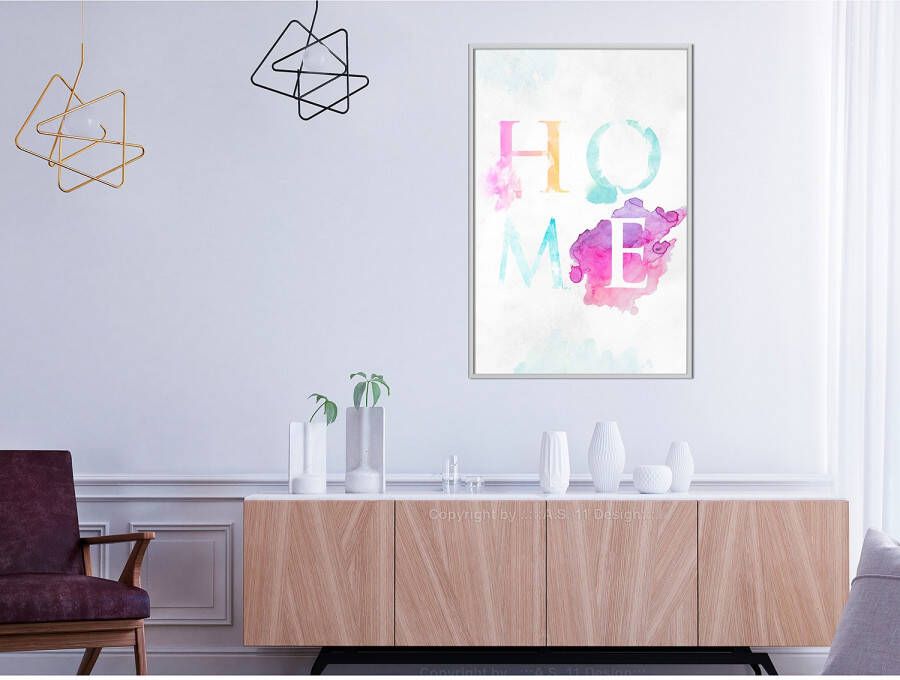 Home24 Poster Rainbow Home, Artgeist online kopen