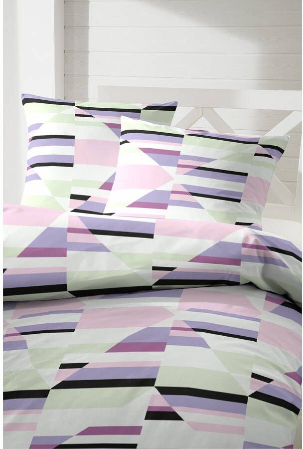 Primera Overtrekset Caleidoscoop met meetkundig gestructureerd motief (2-delig)