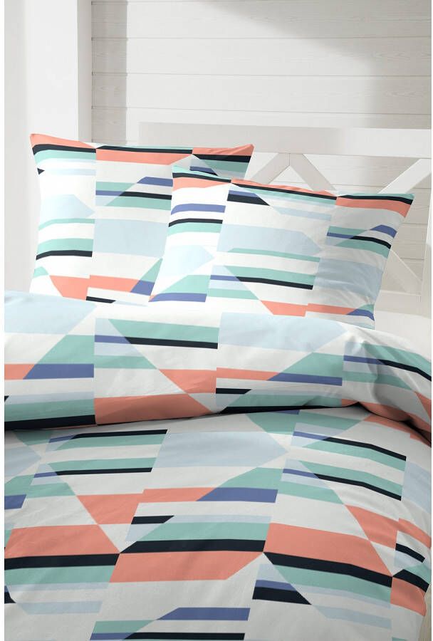 Primera Overtrekset Caleidoscoop met meetkundig gestructureerd motief (2-delig) - Foto 1