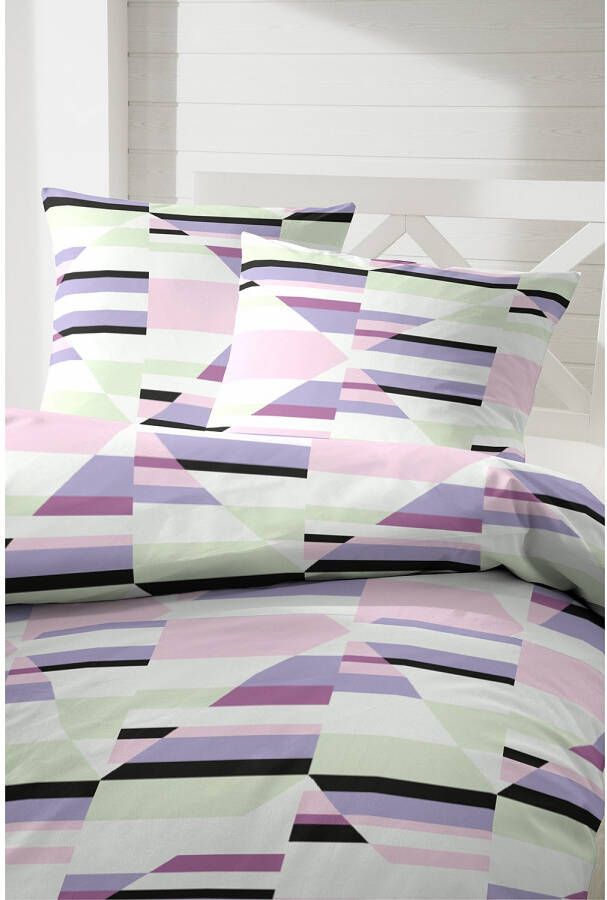 Primera Overtrekset Caleidoscoop met meetkundig gestructureerd motief (2-delig)