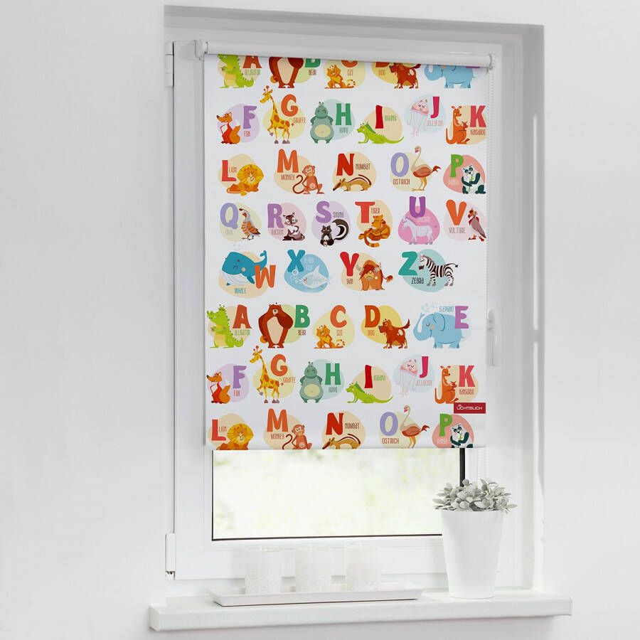 LICHTBLICK Rolgordijn met zijbediening Klemmfix digitaal ABC (1 stuk) - Foto 4