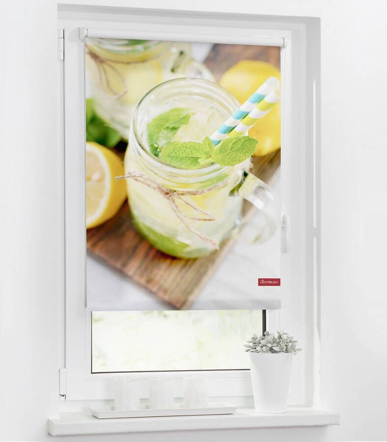 LICHTBLICK Rolgordijn met zijbediening Klemmfix motief Limo (1 stuk) - Foto 4