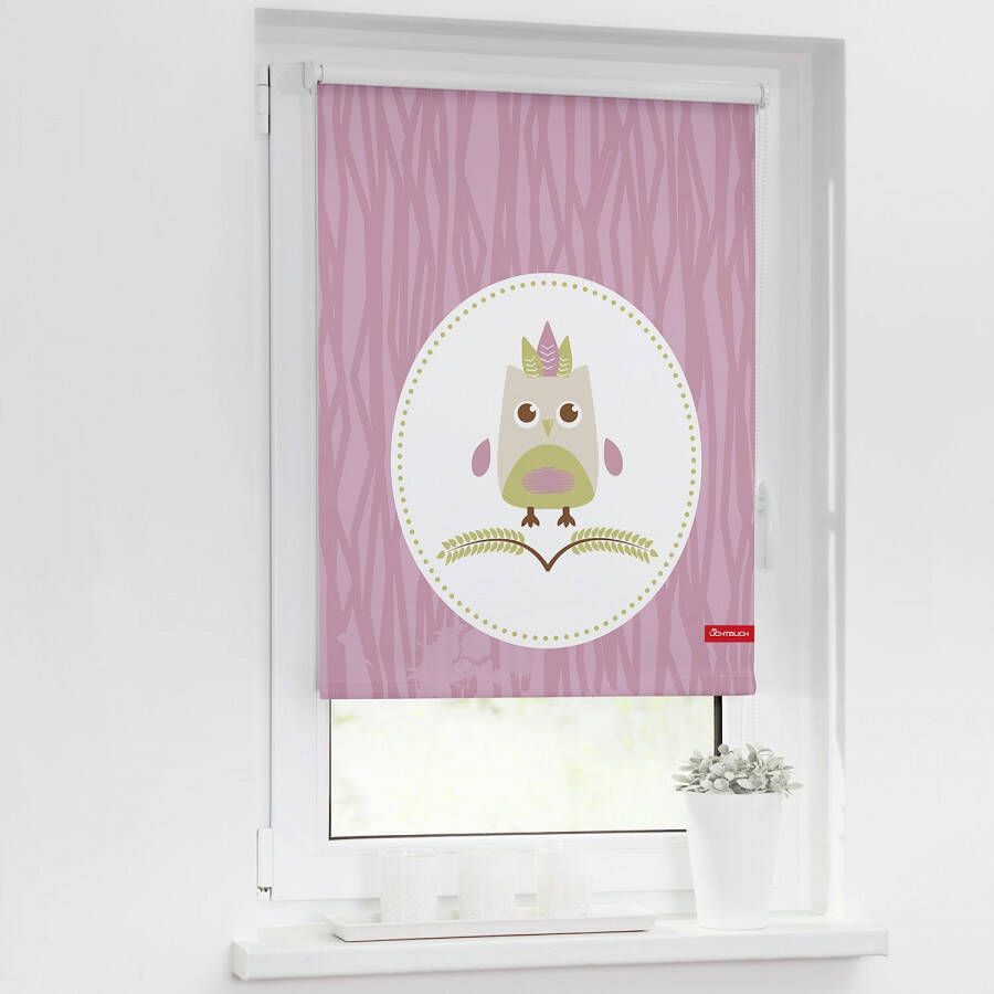 LICHTBLICK Rolgordijn met zijbediening Klemmfix digitaal Sweety (1 stuk)