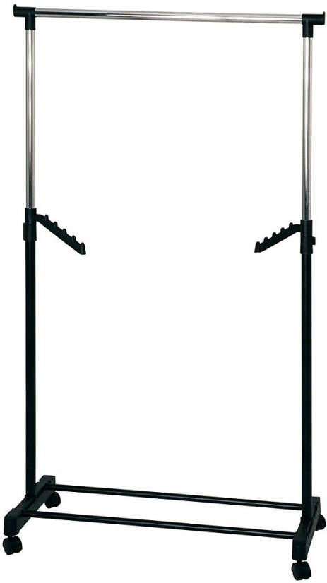 Haku Kledingrek 81 x 42 x 100 cm In hoogte verstelbaar Zwart - Foto 2