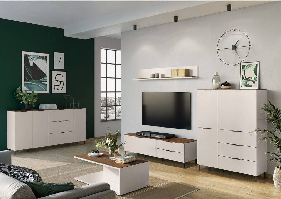 GERMANIA Salontafel California Breedte 109 cm met filigraan verwerkt bovenblad