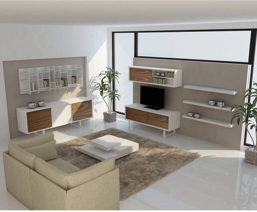 TemaHome Salontafel Wit 90x90x30 cm