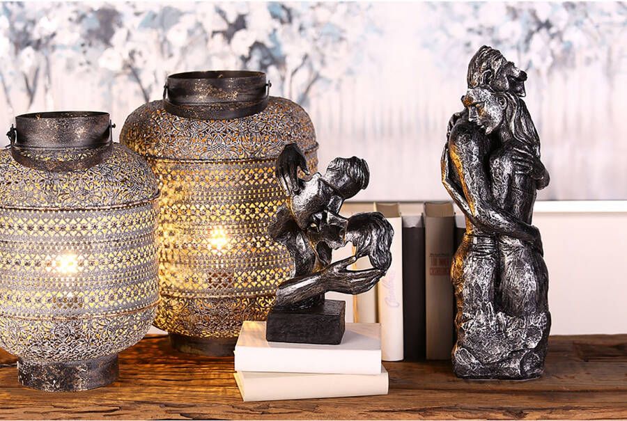 GILDE Decoratief figuur Sculptuur Addiction antraciet (1 stuk)