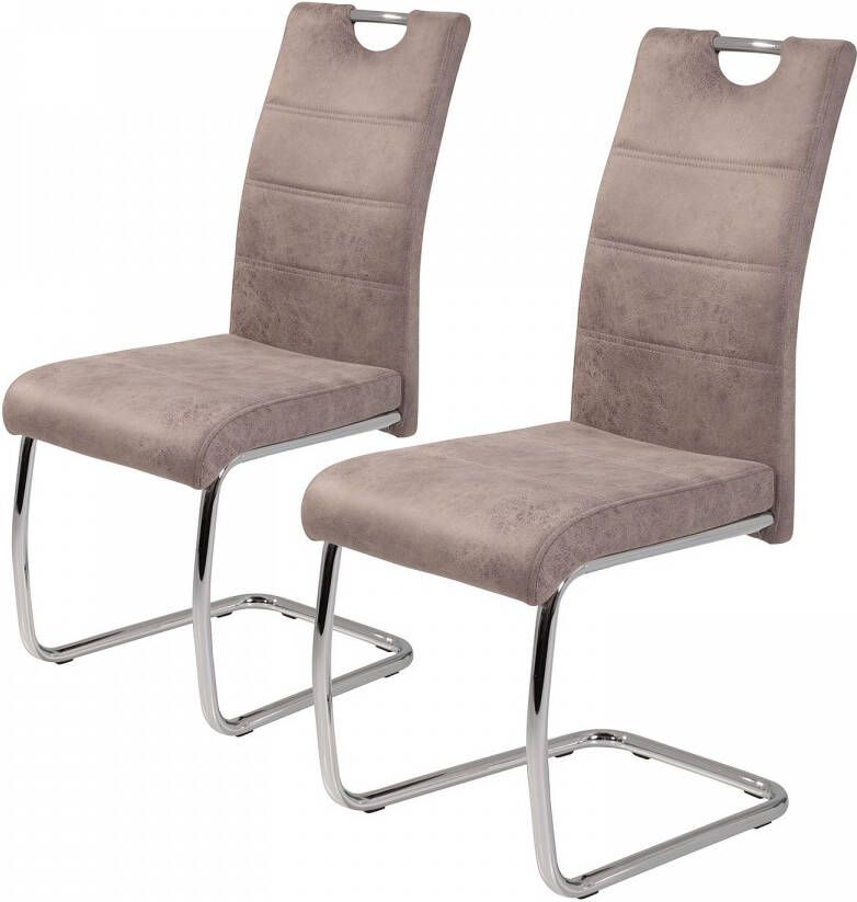 HELA Vrijdragende stoel FLORA 1 2 of 4 stuks vrijdragende stoel (set) - Foto 1