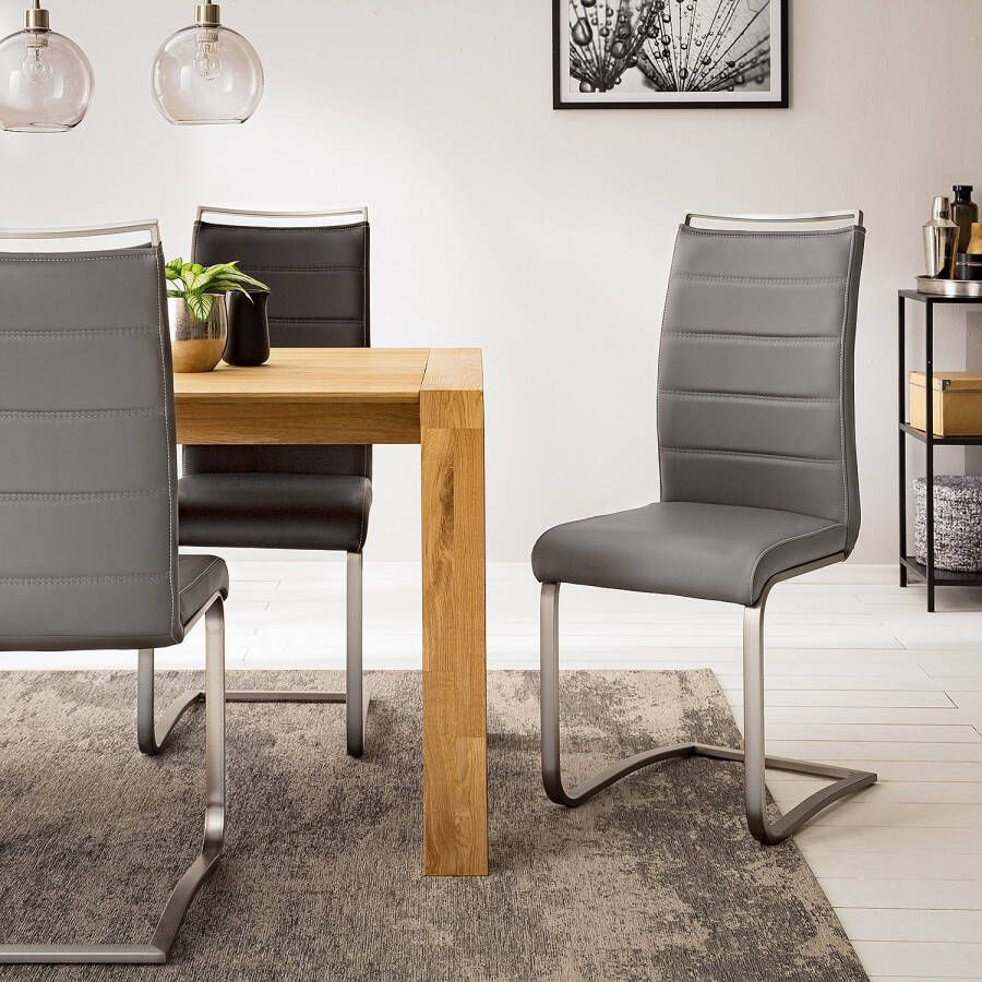 MCA furniture Vrijdragende stoel Pescara Stoel belastbaar tot 120 kg (set 2 stuks)