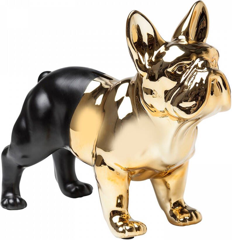 Kare Design Spaarpot Bulldog Goud-Zwart