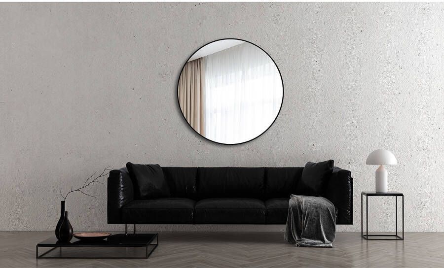Talos Wandspiegel decoratieve ronde spiegel met aluminiumframe ø 120 cm - Foto 5