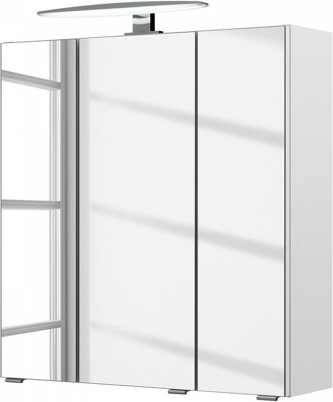 Saphir Spiegelkast Quickset 953 Breedte 65 cm 3-deurs ledverlichting schakelaar- stekkerdoos - Foto 3