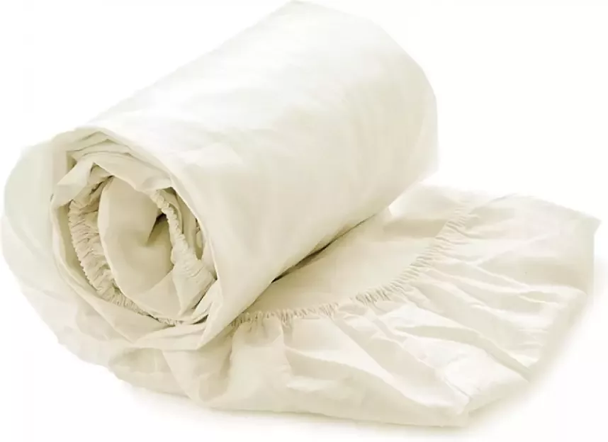 Heckettlane Hoeslaken Elementi-Split-Topper Onderlaken voor tweepersoonsbed 160x200 100% Katoen-Satijn Off-White - Foto 2