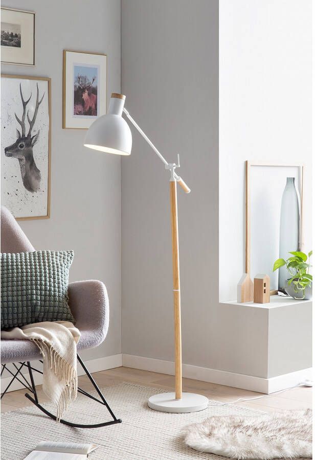 SalesFever Staande lamp Matilda Houtdecor in Scandi-stijl - Foto 1