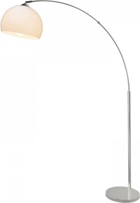 Brilliant Leuchten Booglamp Vessa Staande lamp 1 7m chroom wit (1 stuk)
