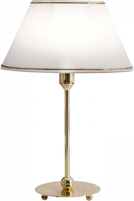 Näve Tafellamp Keanu E14 max. 40 W kleur: beige goud messing polyester katoen mix (1 stuk) - Foto 2