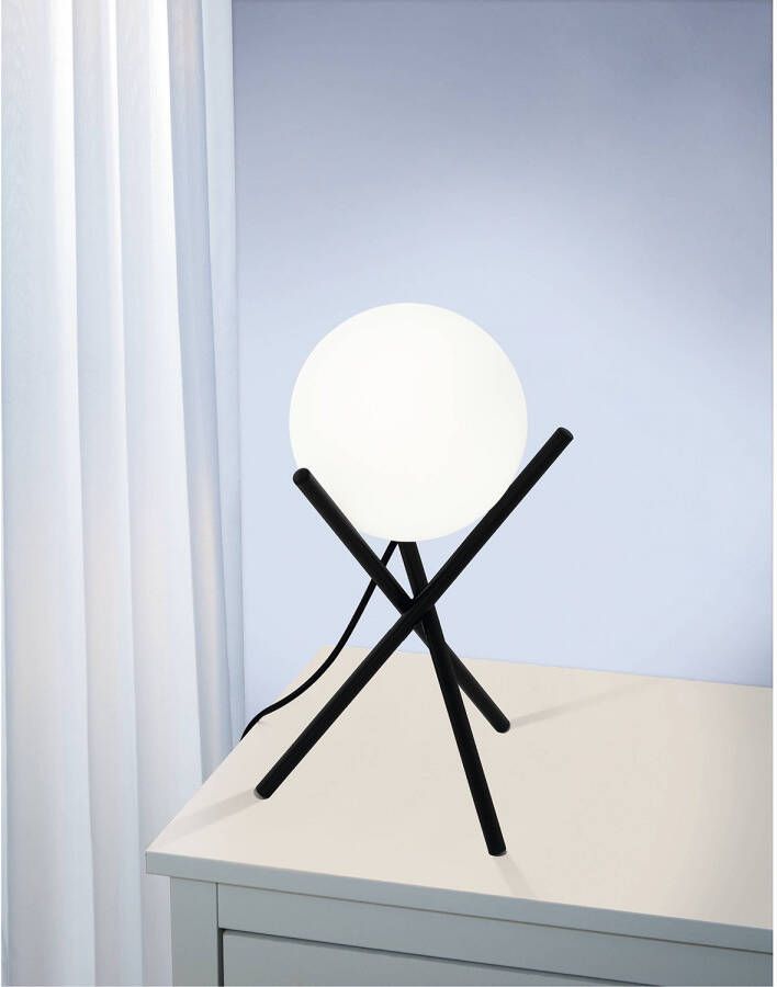 EGLO Castellato tafellamp E14 1-lichts zwart wit - Foto 1