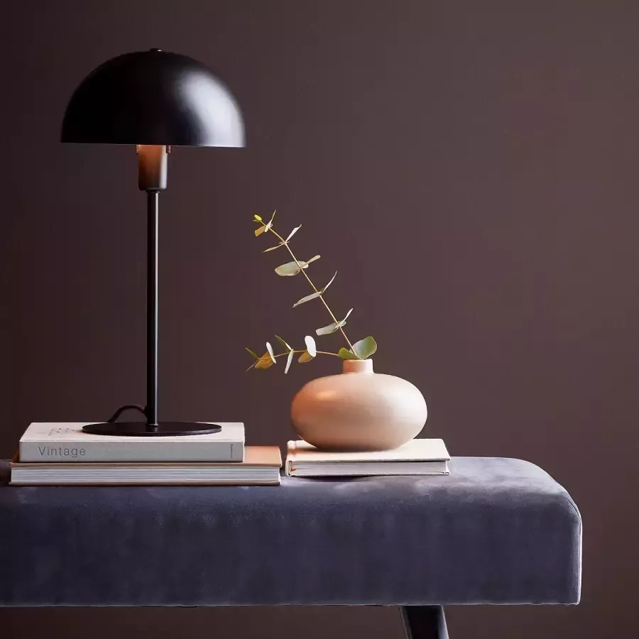 Nordlux Tafellamp Ellen Metalen kast in Scandinavisch design koepelvormig zwart