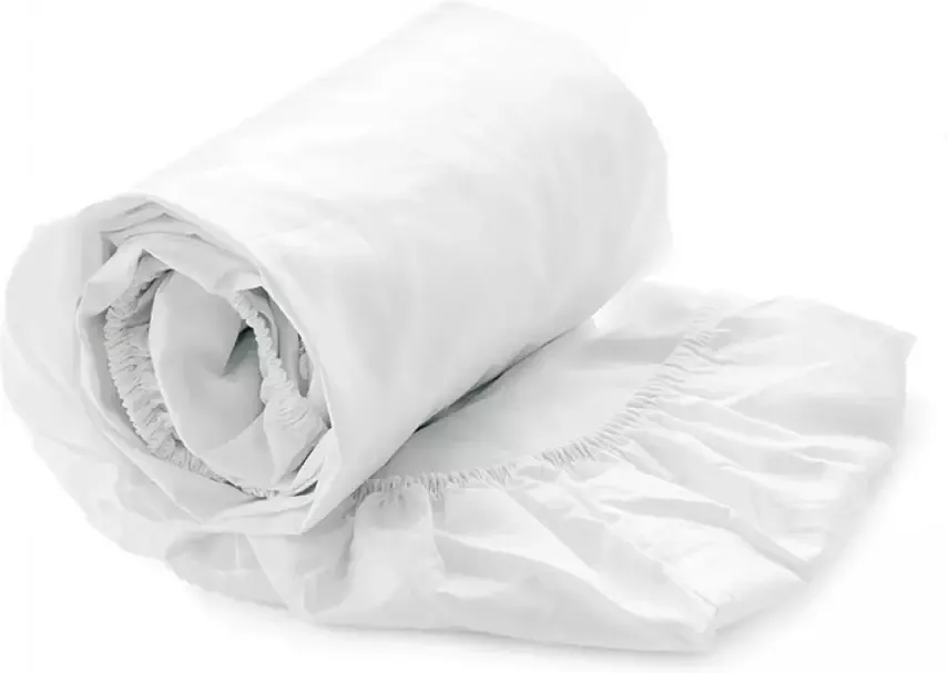 Heckettlane Hoeslaken Elementi-Topper Onderlaken voor tweepersoonsbed 180x210-220 100% Katoen-Satijn Wit - Foto 2