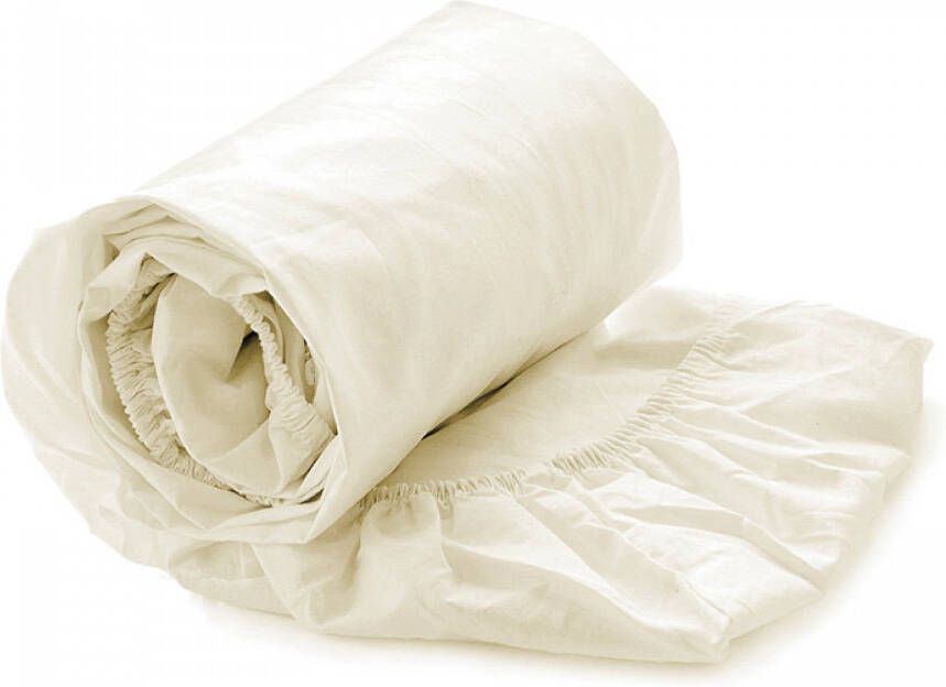 Heckettlane Hoeslaken Elementi-Topper Onderlaken voor tweepersoonsbed 180x210-220 100% Katoen-Satijn Off-White - Foto 2