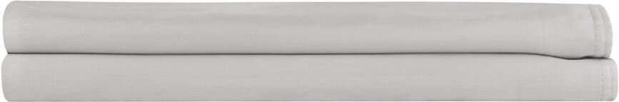 Zohome Hoeslaken Satinado-topper Onderlaken voor tweepersoonsbed 180x200 100% Katoen-Satijn Grijs - Foto 2