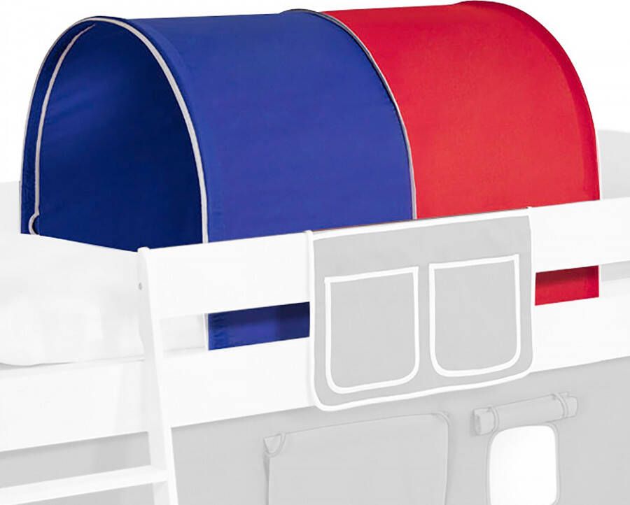 Lilokids Tunnel Blauw-Rood voor halfhoogslaper