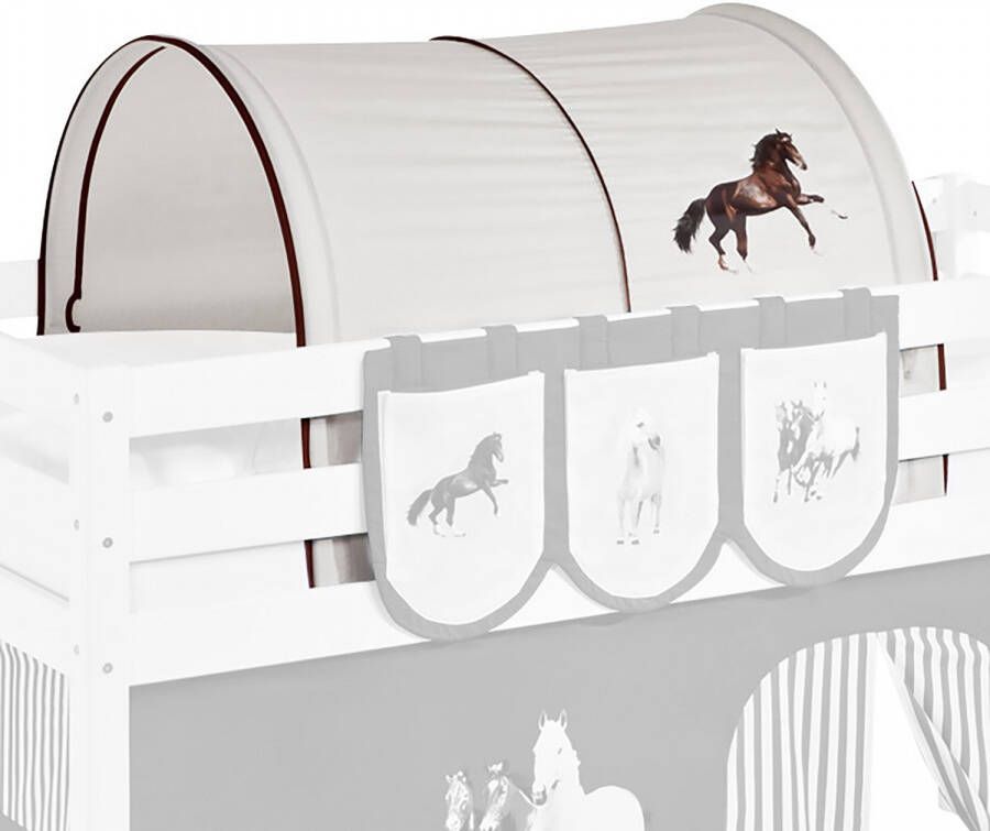 Lilokids Tunnel Paard Bruin voor halfhoogslaper
